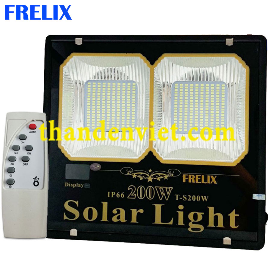 Đèn năng lượng mặt trời FRELIX Solar Light 200W 2 khoang led