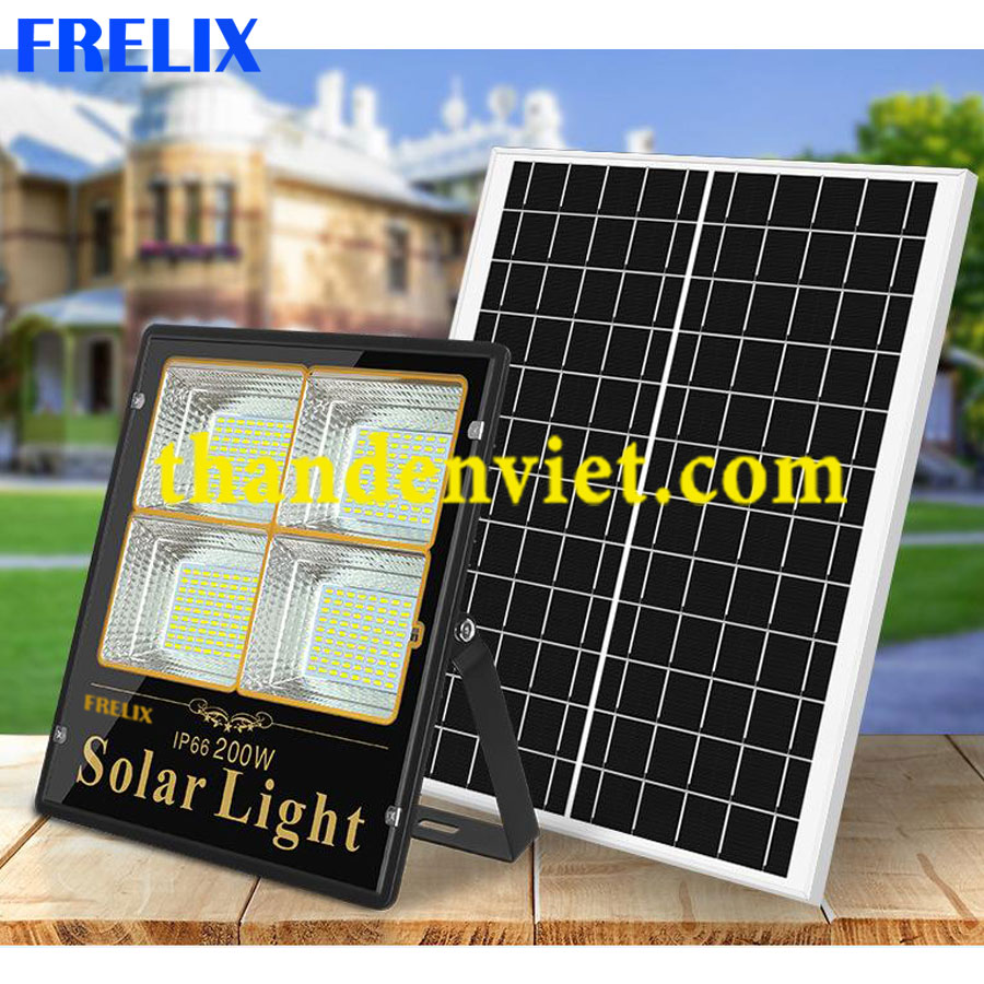Đèn năng lượng mặt trời FRELIX Solar Light 200W 4 khoang led