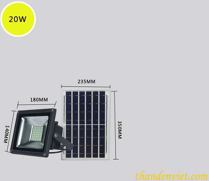 Đèn pha năng lượng mặt trời NK0002 20W