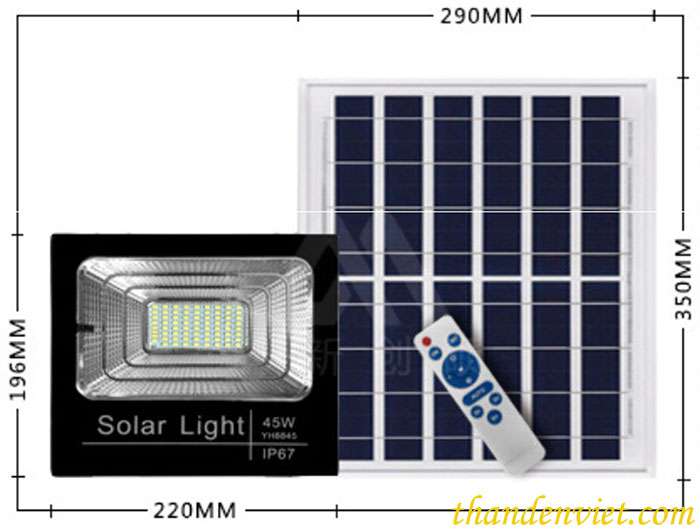 Đèn pha năng lượng mặt trời NK0006 45W