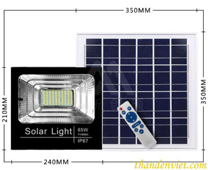 Đèn pha năng lượng mặt trời NK0007 65W