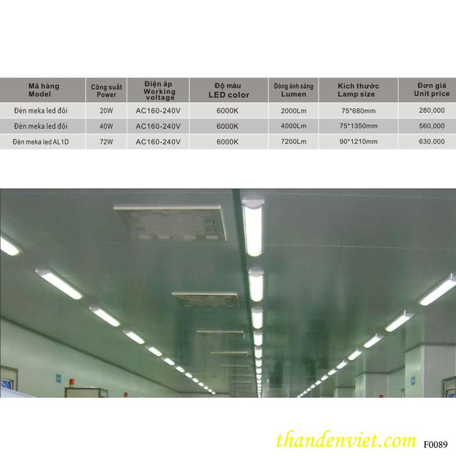 Đèn led meka AL1D 72W giá rẻ