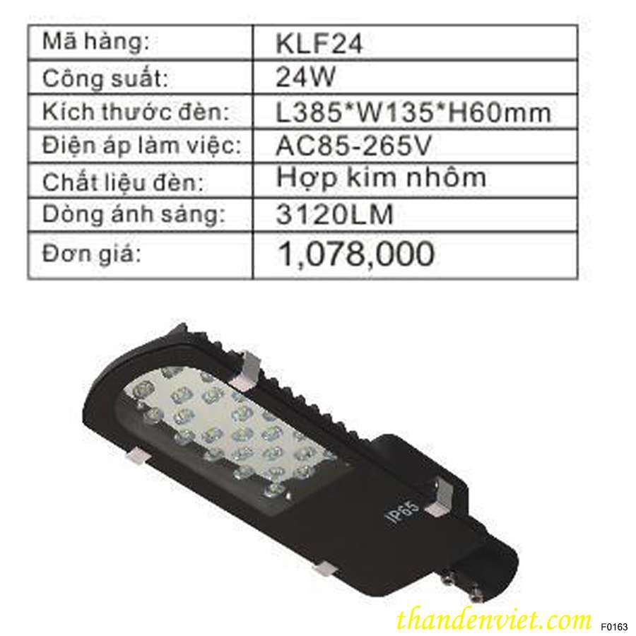  Đèn đường led KLF24 giá rẻ
