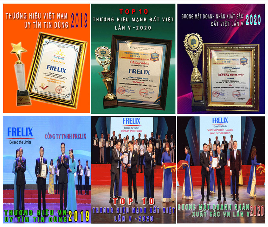 Giải thưởng thương hiệu FRELIX Thần Đèn Việt