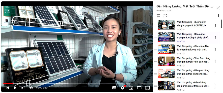 Video review đèn năng lượng mặt trời Thần Đèn Việt