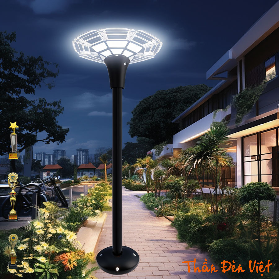Đèn LED năng lượng mặt trời UFO chiếu sáng khu vực công cộng