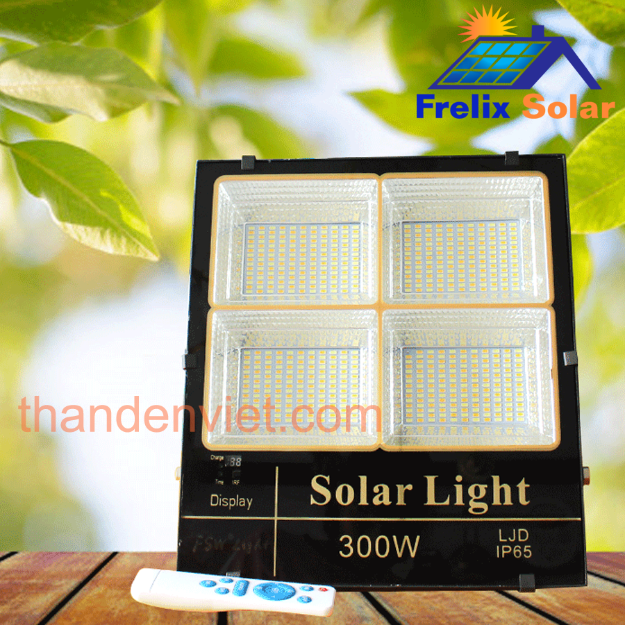 Đèn năng lượng mặt trời Frelix Solar Light LJD 300W 3 màu