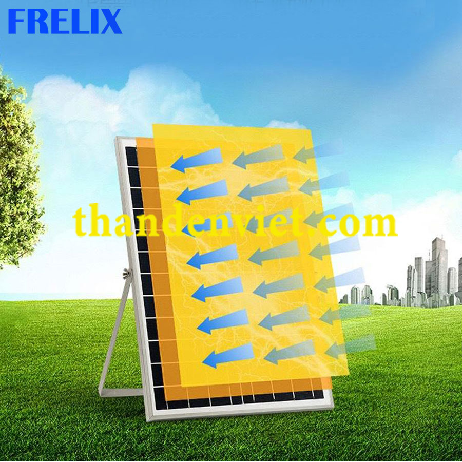 Đèn năng lượng mặt trời FRELIX Solar Light 300W 4 khoang led mẫu mới 