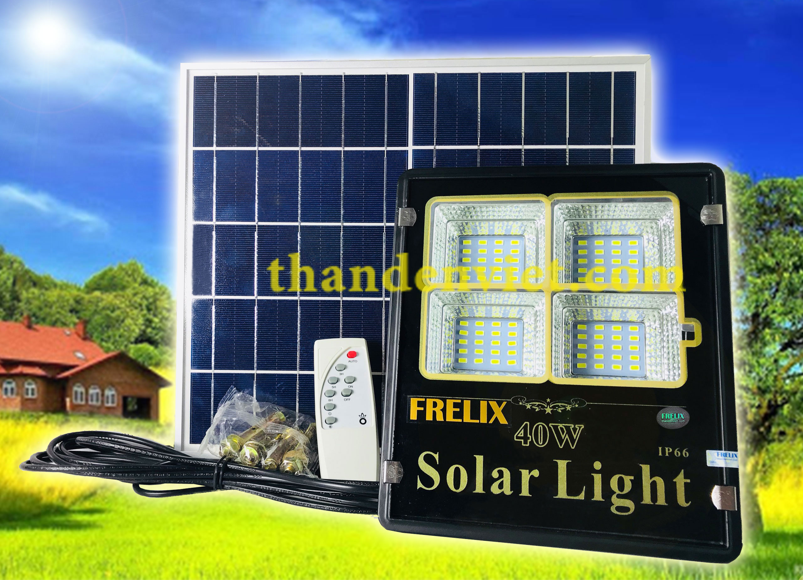 Đèn năng lượng mặt trời FRELIX Solar Light 40W