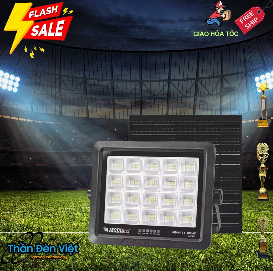 Đèn LED năng lượng mặt trời 300W