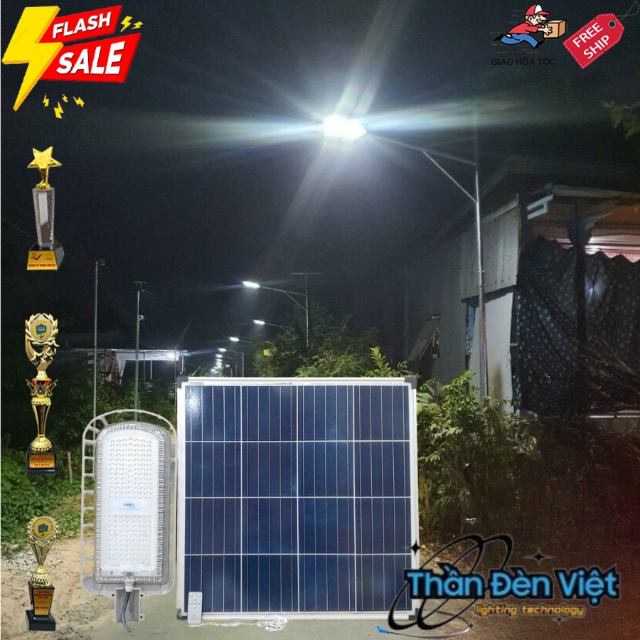 Đèn đường năng lượng mặt trời 400W