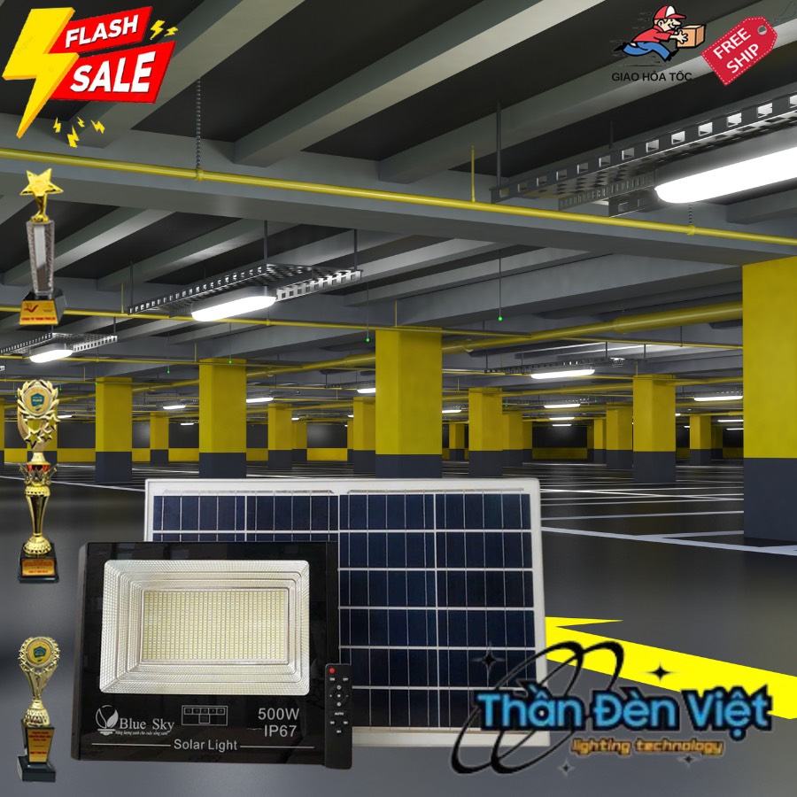 Đèn năng lượng lặt trời chính hãng 500W