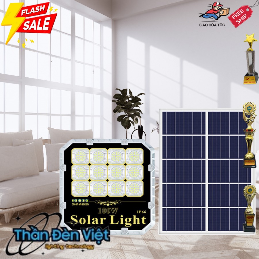 Bóng đèn năng lượng mặt trời trong nhà 300W